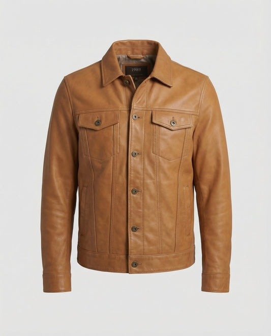Giacca Termica Uomo in Ecopelle Regular Fit - Brentozzi