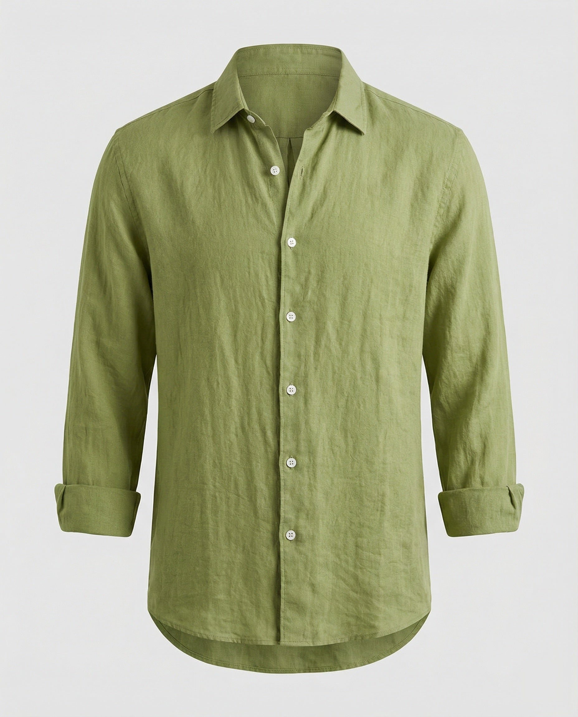 Camicia Uomo Lino Colletto Kent Estiva - Brentozzi