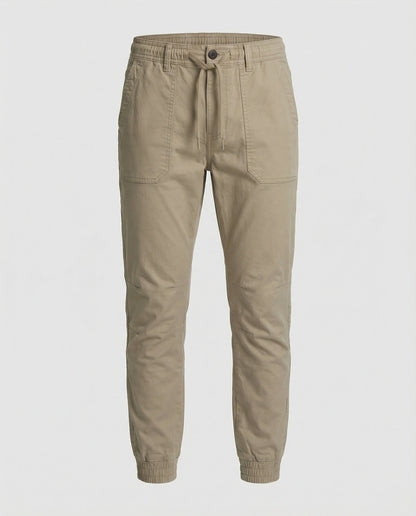 Pantaloni Cargo Uomo Tessuto Flessibile Vestibilità Comoda