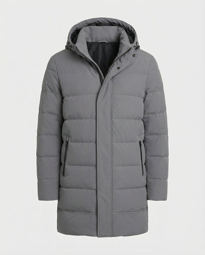 Cappotto Invernale Uomo Imbottito con Cappuccio Casual