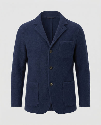 Cardigan Uomo Elegante Maglia Scollo Aperto Taglio Comodo