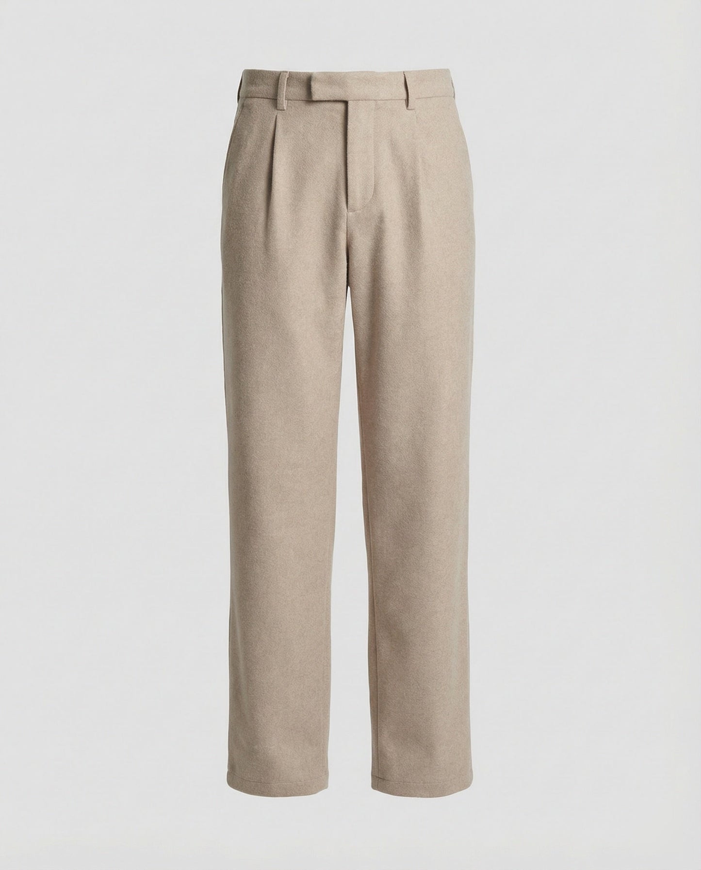 Pantaloni Uomo Stoffa Taglio Dritto Ampio
