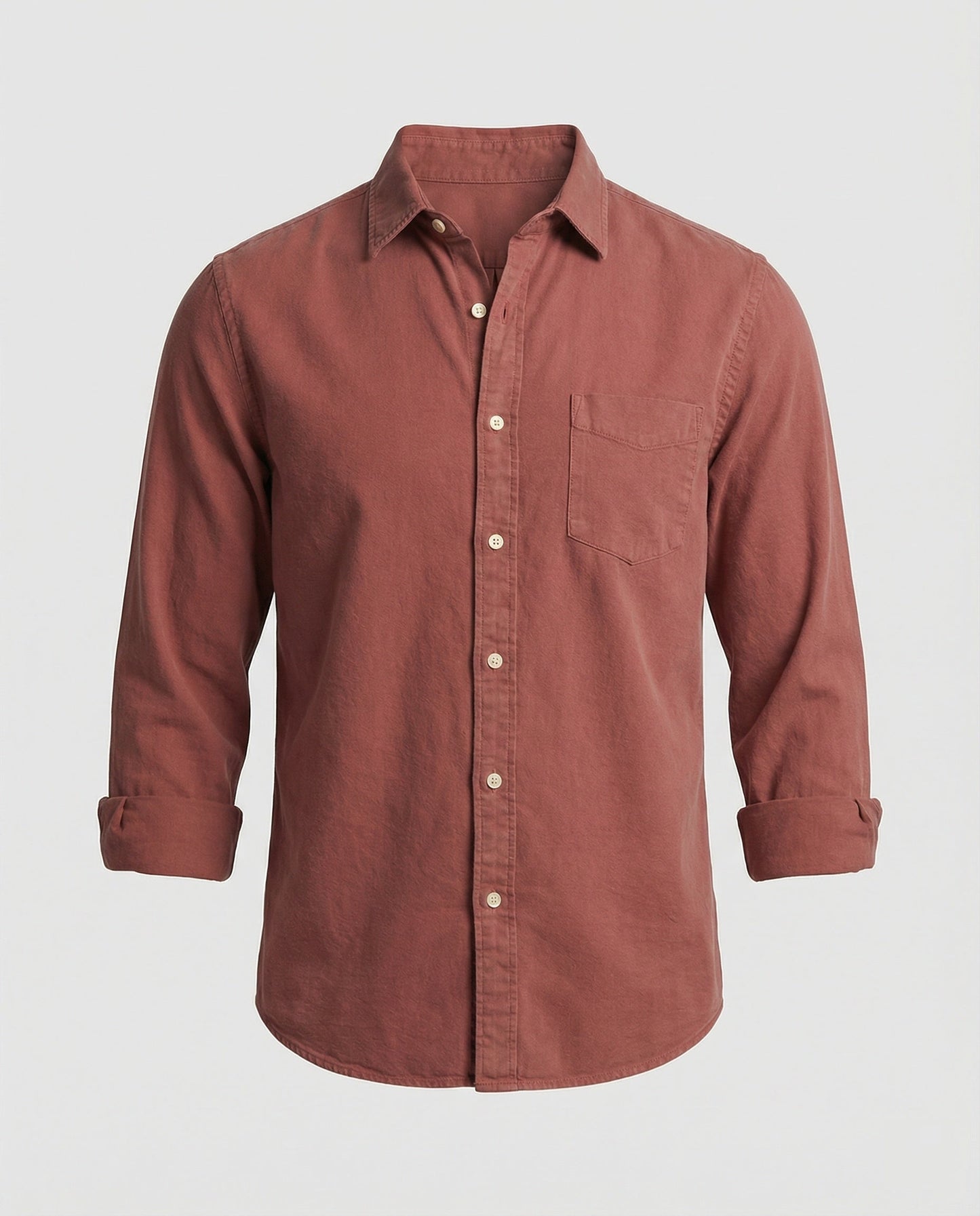 Camicia Uomo Manica Lunga Classica con Taschino