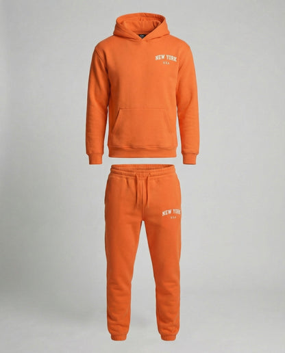 Tuta Jogging Uomo Felpa con Cappuccio Pantaloni Comodi