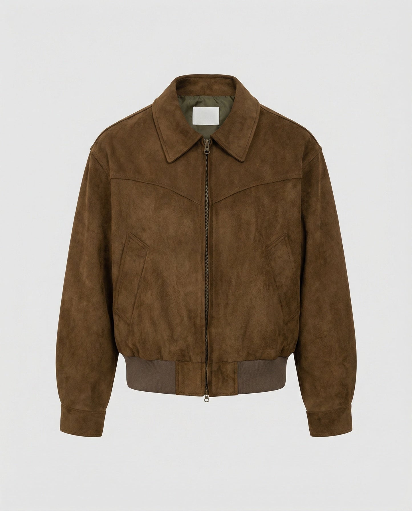 Bomber Uomo in Pelle Scamosciata Vestibilità Regular - Brentozzi