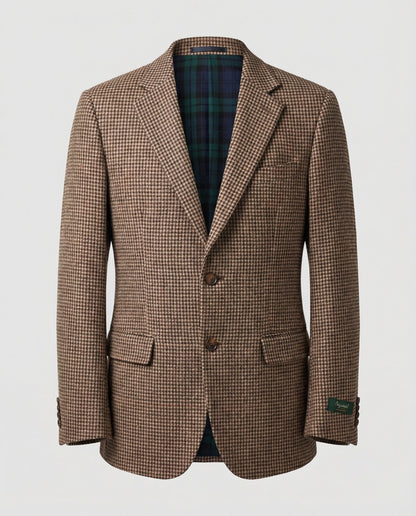 Giacca Uomo Slim Fit Motivo Pied de Poule - Brentozzi