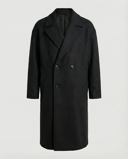 Cappotto Uomo Effetto Lana Stile Elegante