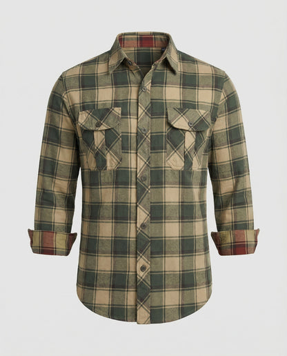 Camicia Uomo in Flanella Manica Lunga - Brentozzi