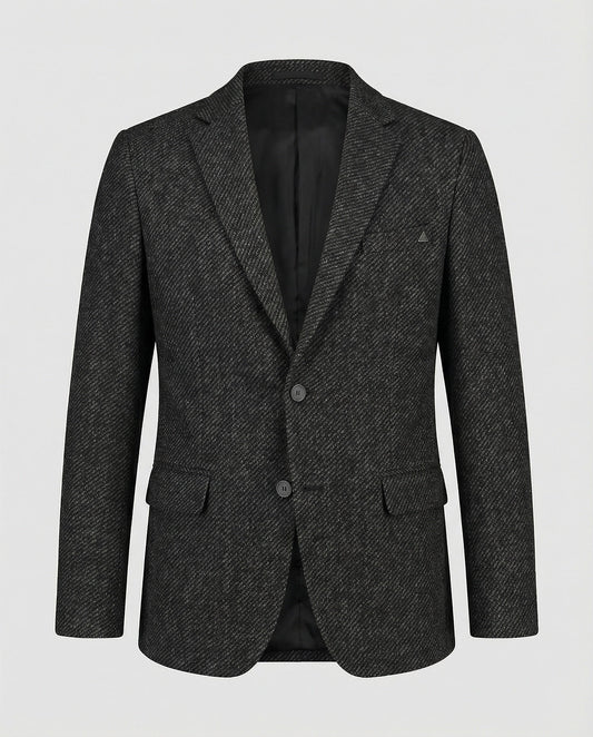 Giacca Uomo in Tweed Slim Fit Due Bottoni - Brentozzi