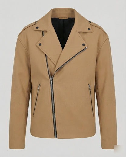 Gilet Uomo in Pelle Stile Biker