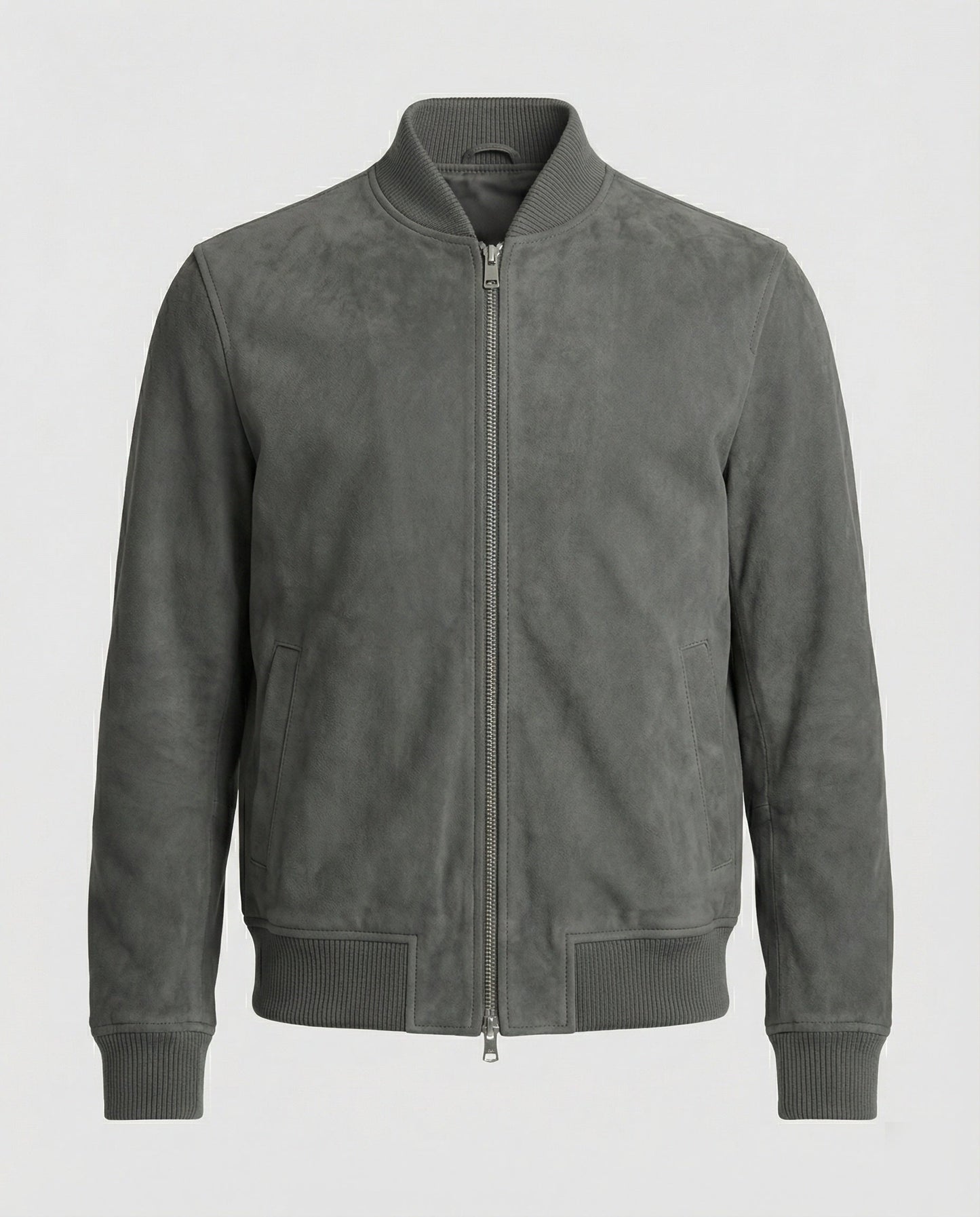 Giacca Bomber Uomo Effetto Pelle Casual