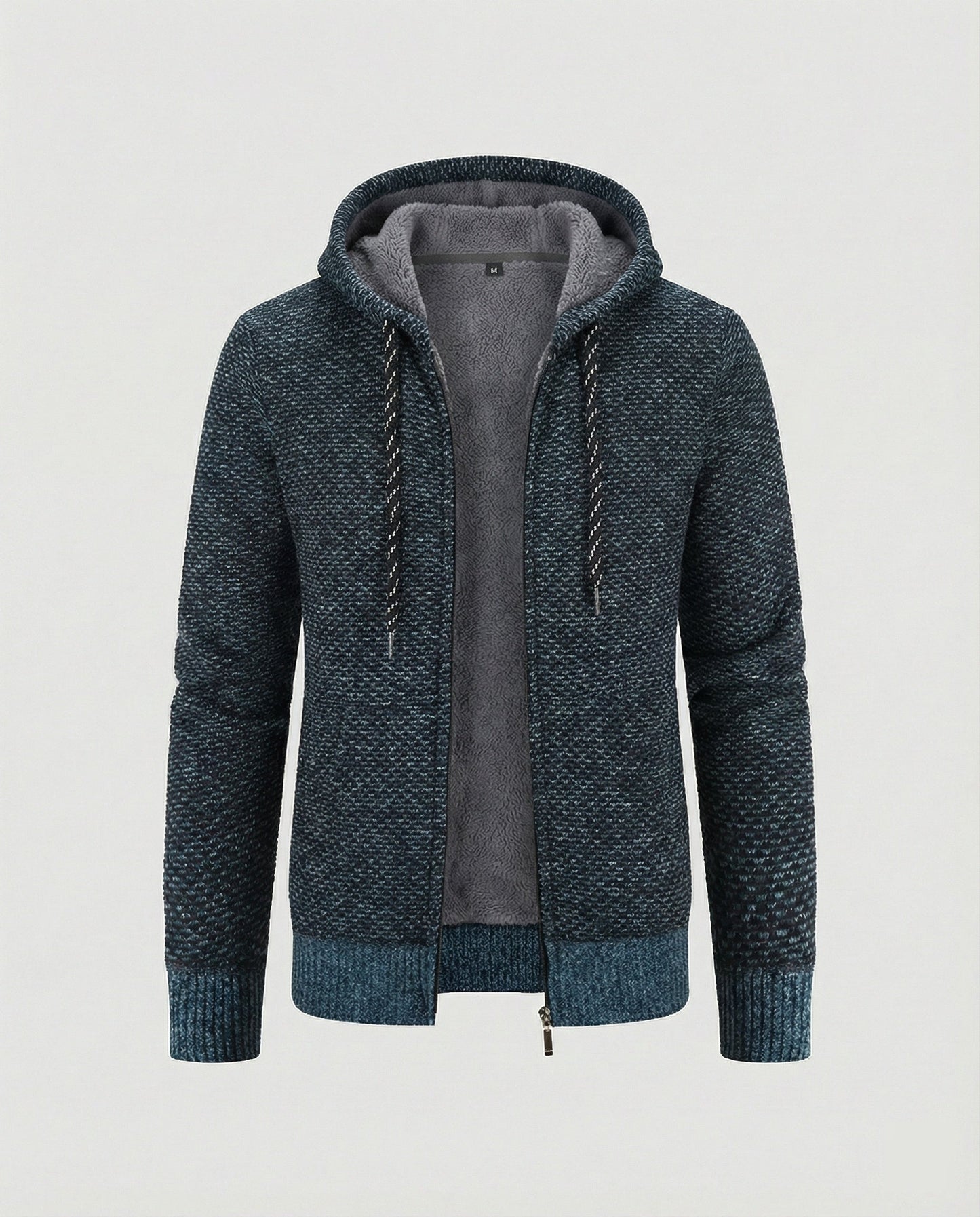 Cardigan Uomo in Maglia con Cappuccio Casual