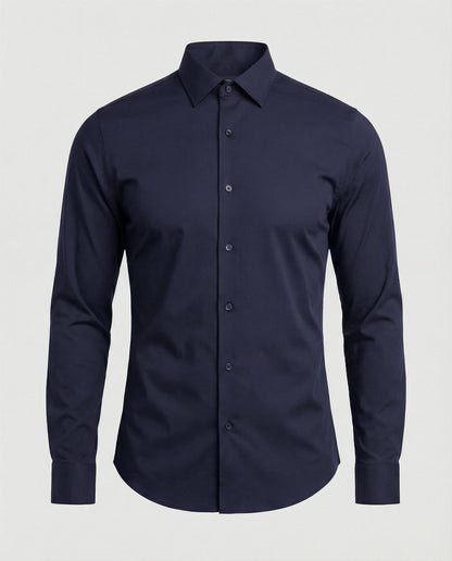 Camicia Business Uomo in Tessuto Stretch Slim Fit