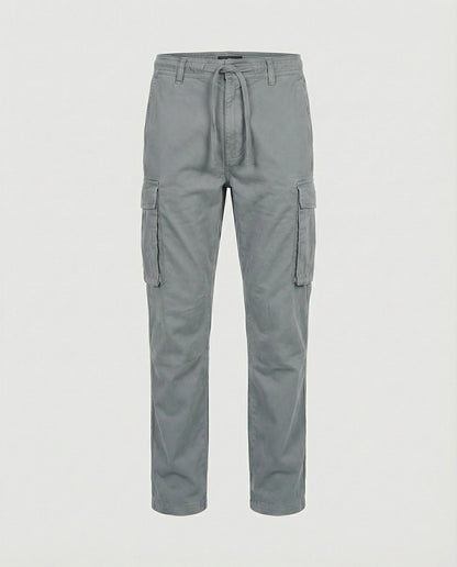 Pantaloni Cargo Uomo Estivi Tessuto Flessibile Slim