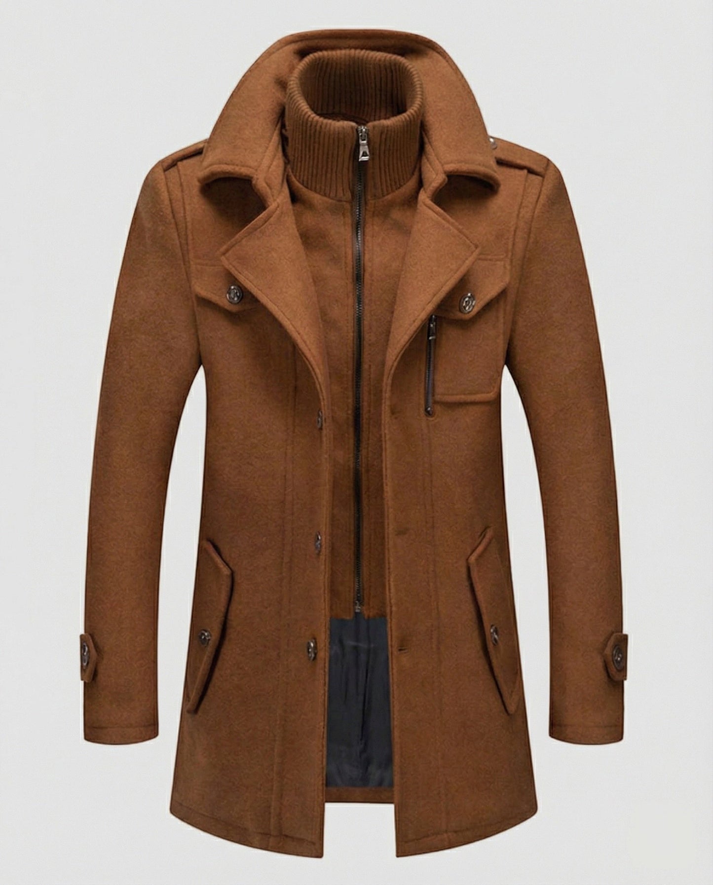 Cappotto Uomo Due Pezzi Caldo