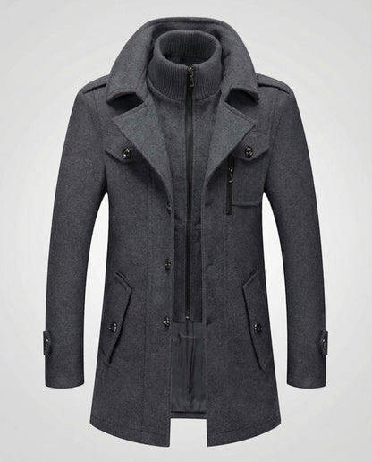 Cappotto Uomo Due Pezzi Caldo