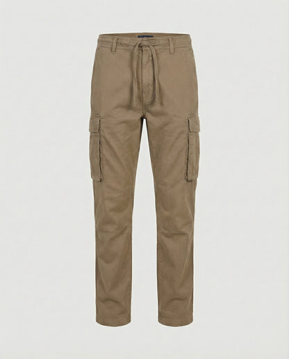 Pantaloni Cargo Uomo Estivi Tessuto Flessibile Slim