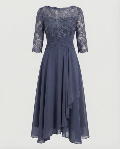 Abito Midi Donna Manica Elegante