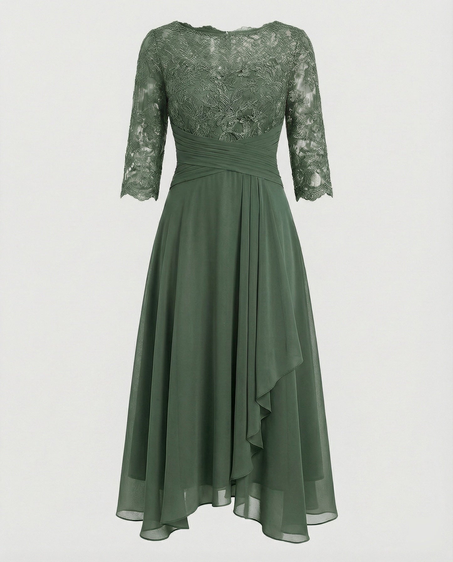 Abito Midi Donna Manica Elegante