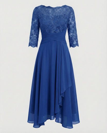Abito Midi Donna Manica Elegante