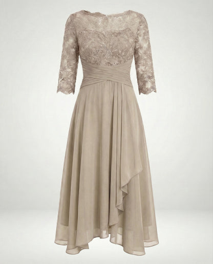 Abito Midi Donna Manica Elegante
