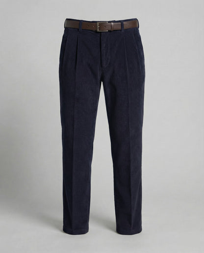 Pantaloni Uomo in Velluto a Coste con Passanti per Cintura