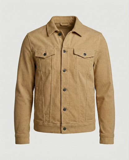 Camicia Giacca Uomo con Bottoni a Pressione
