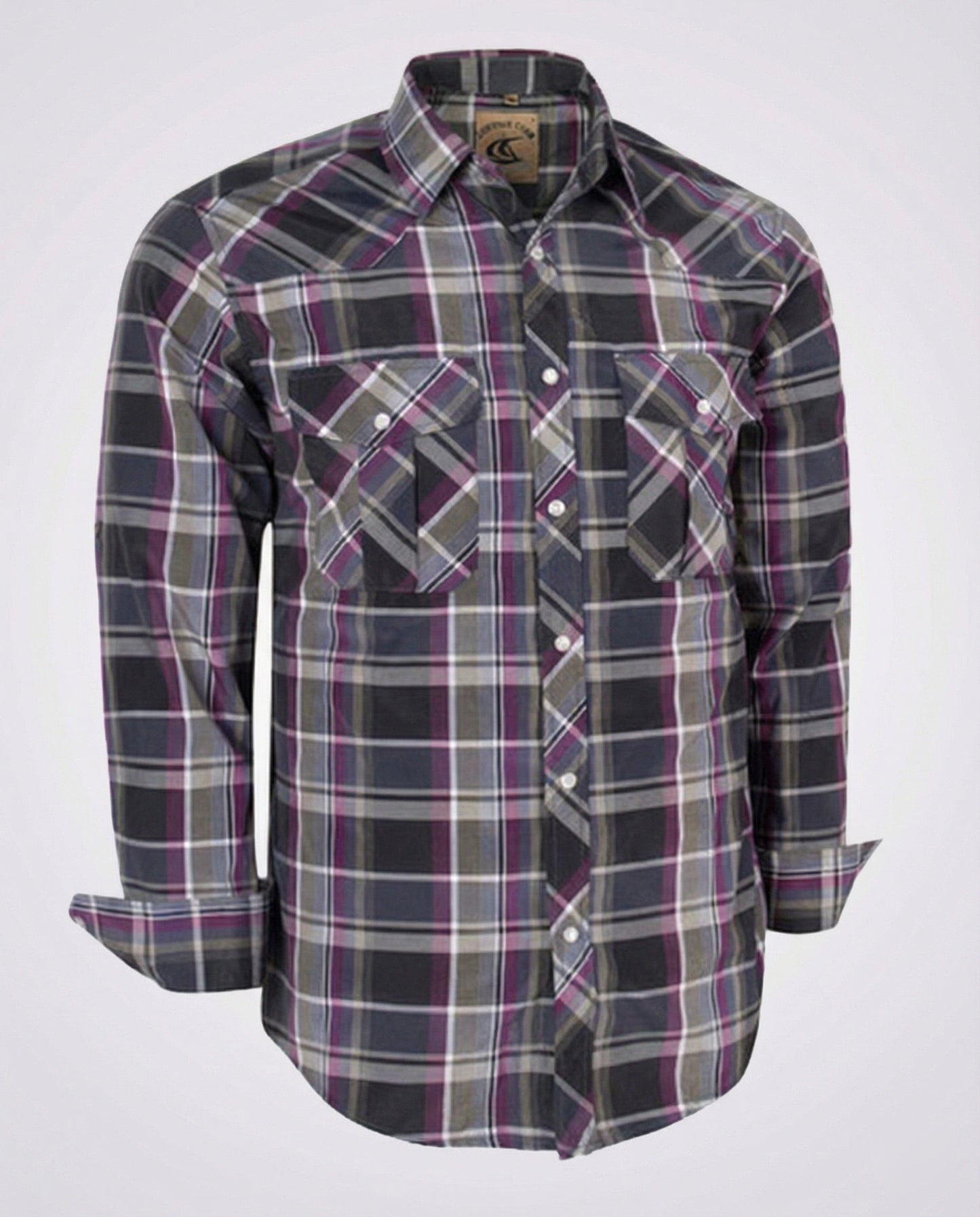 Camicia Uomo Casual Quadri Taglio Slim