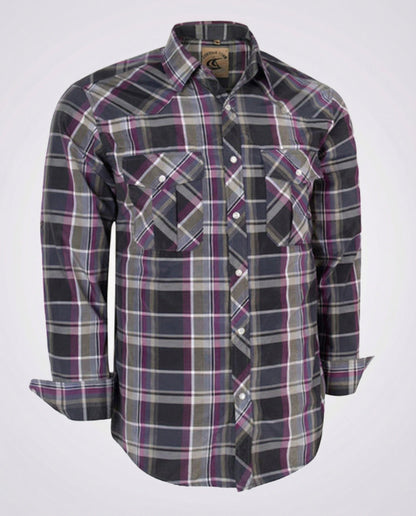 Camicia Uomo Casual Quadri Taglio Slim