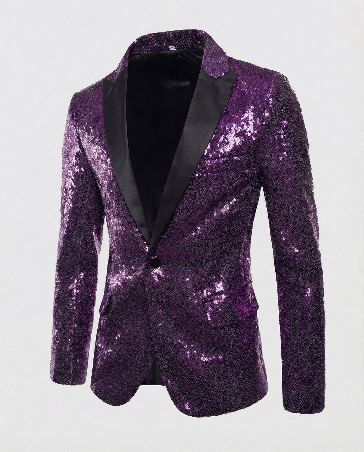 Blazer Uomo Paillettes Elegante Slim Fit