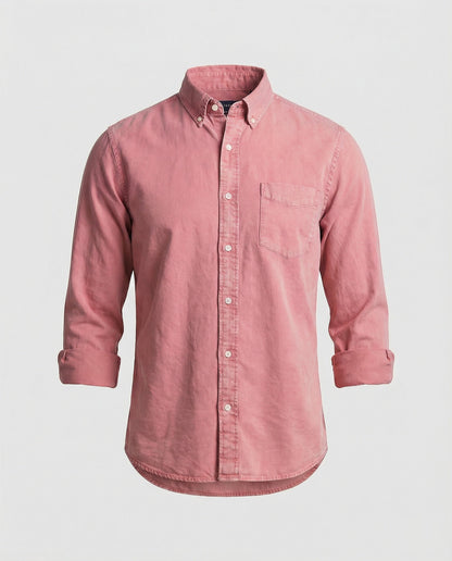 Camicia Oxford Uomo Cotone Button Down - Brentozzi