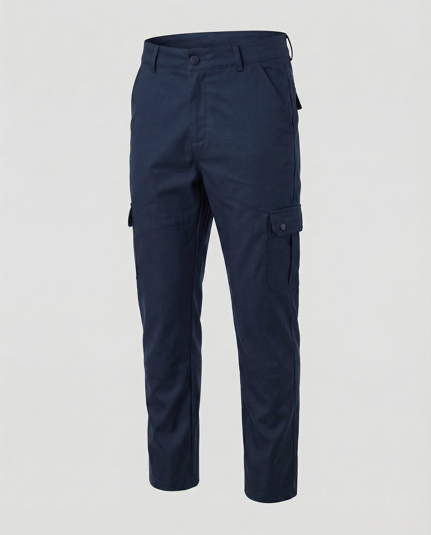 Pantaloni Cargo Uomo in Ecopelle con Tasche Laterali
