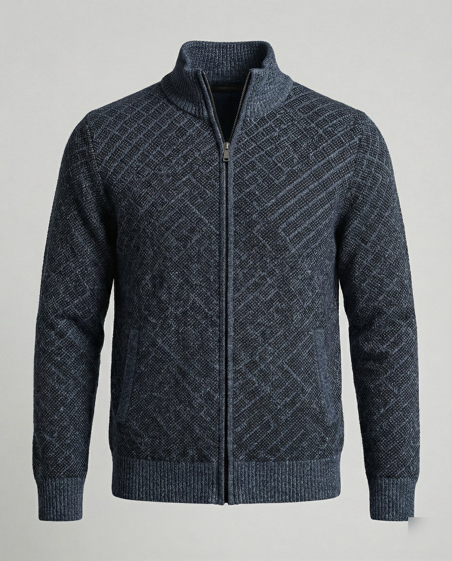 Cardigan Uomo in Maglia con Zip