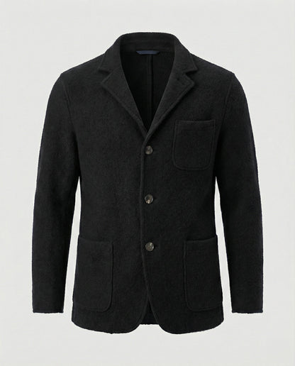 Cardigan Uomo Elegante Maglia Scollo Aperto Taglio Comodo