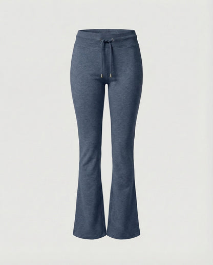 Pantaloni Donna Casual in Felpa con Vita Alta