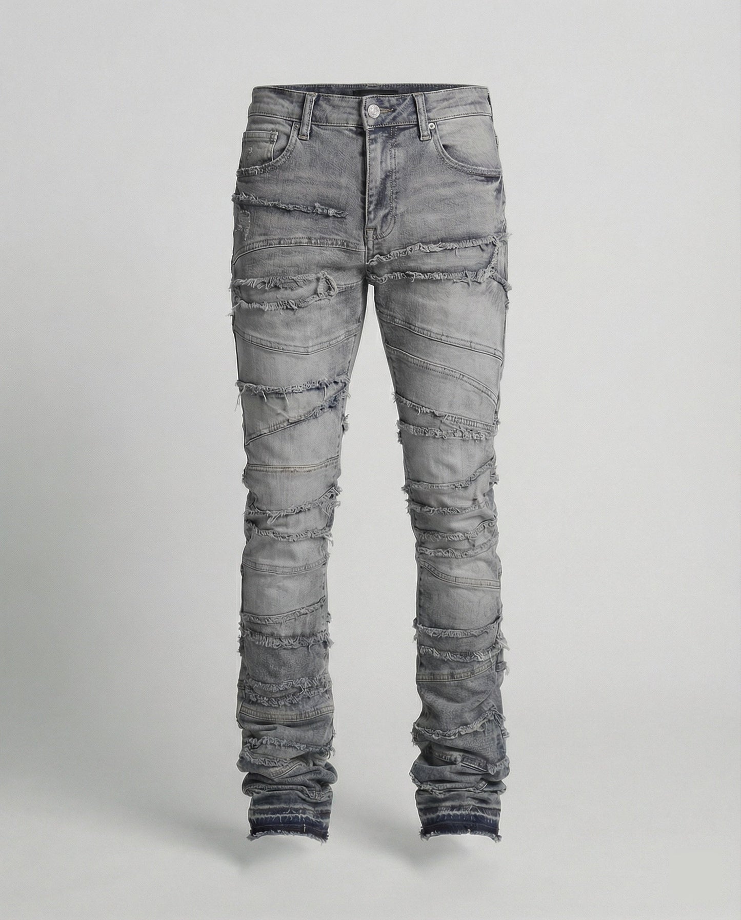 Jeans Uomo Slim Fit Effetto Usurato