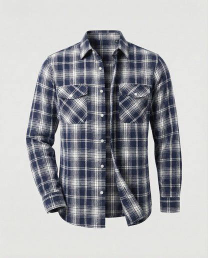 Camicia Uomo Flanella Quadri Casual - Brentozzi