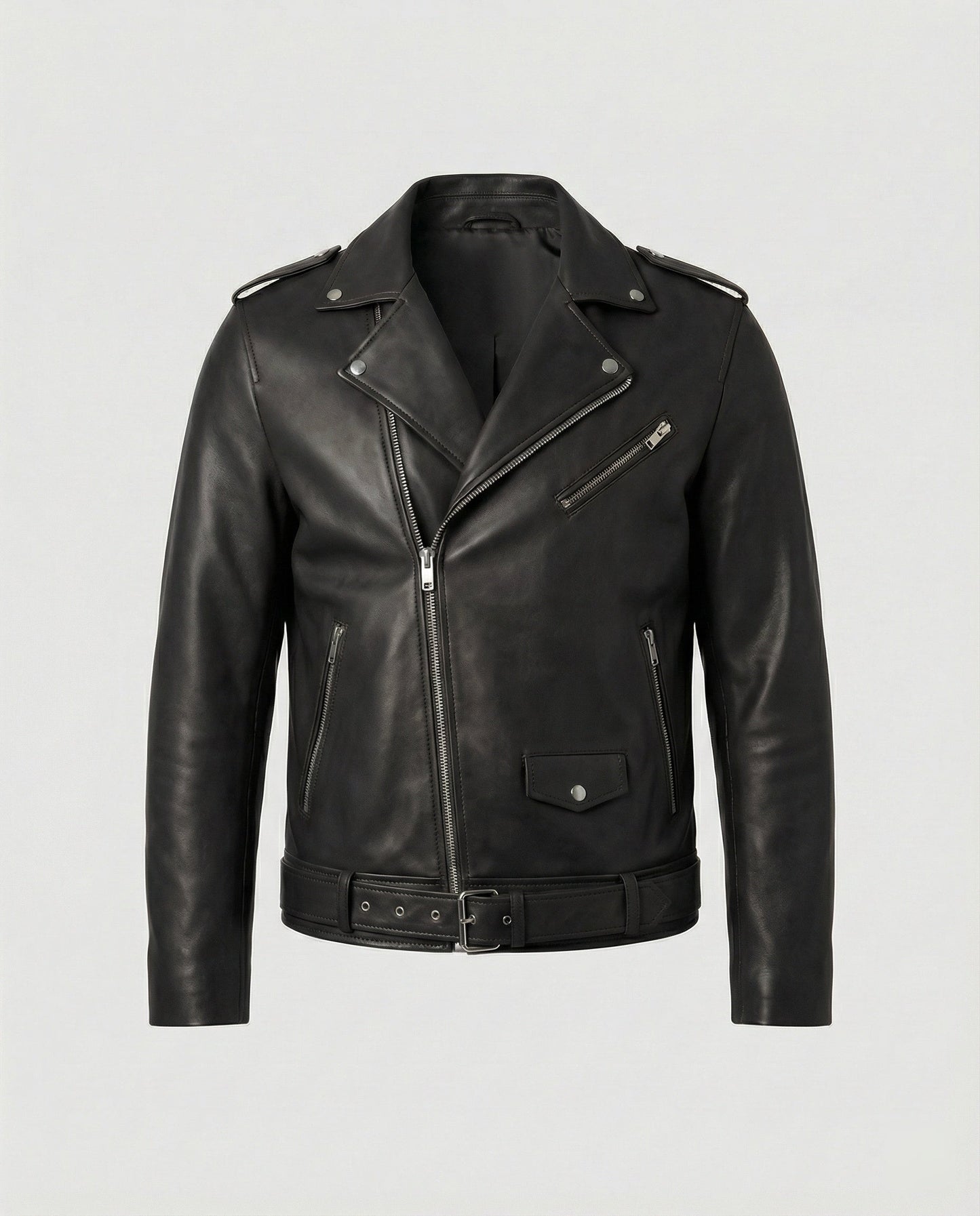 Giacca Biker Uomo in Ecopelle Taglio Slim