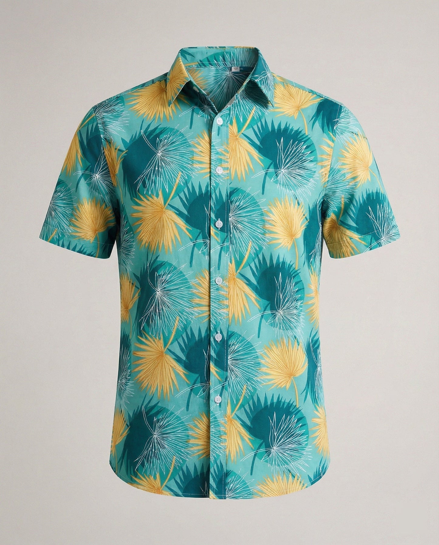 Camicia Uomo Hawaii in Viscosa Manica Corta