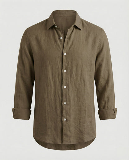 Camicia Uomo Lino Colletto Kent Estiva