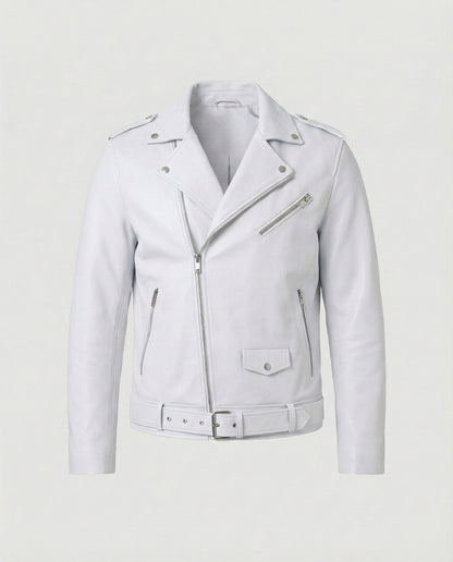 Giacca Biker Uomo in Ecopelle Taglio Slim