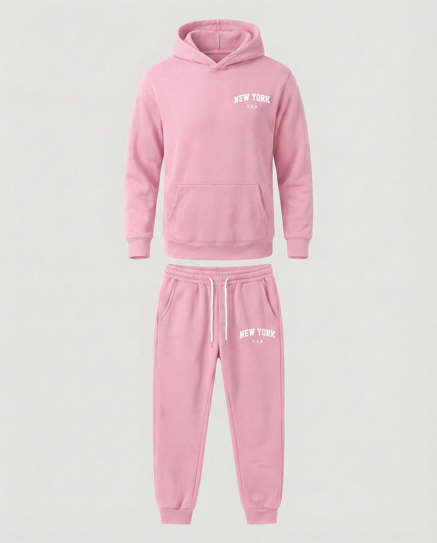 Tuta Jogging Uomo Felpa con Cappuccio Pantaloni Comodi