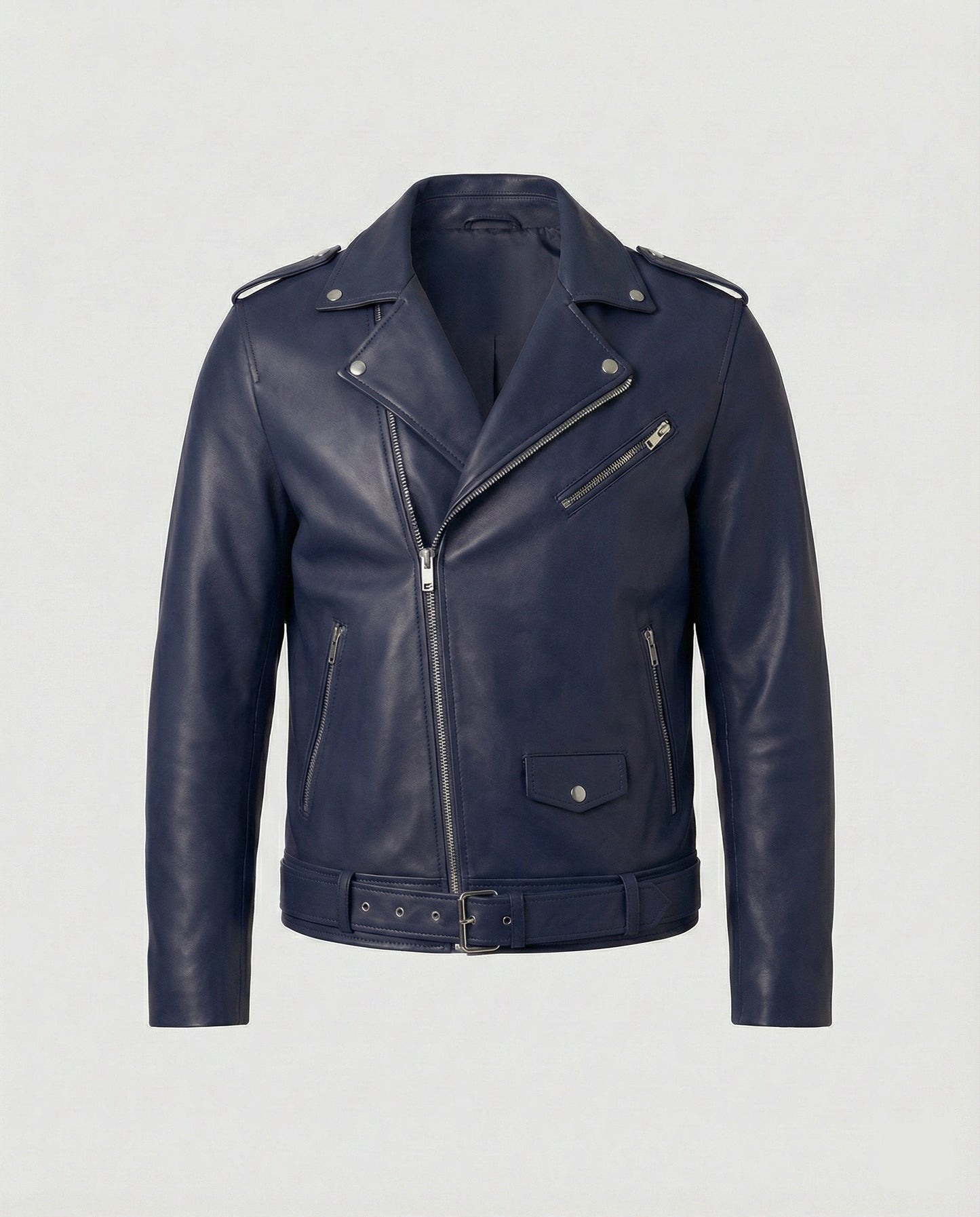 Giacca Biker Uomo in Ecopelle Taglio Slim