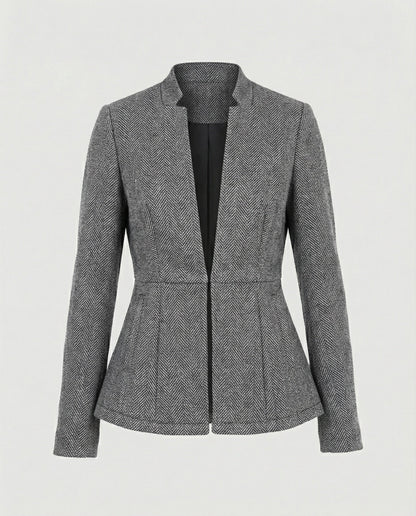 Blazer Donna Smanicato Motivo Pied de Poule Classico