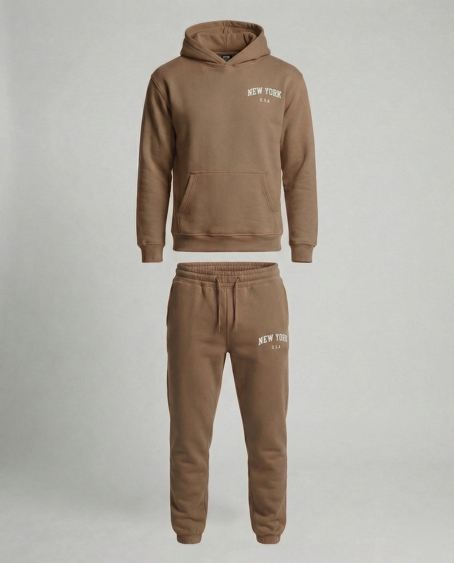 Tuta Jogging Uomo Felpa con Cappuccio Pantaloni Comodi