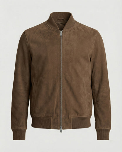 Giacca Bomber Uomo Effetto Pelle Casual - Brentozzi