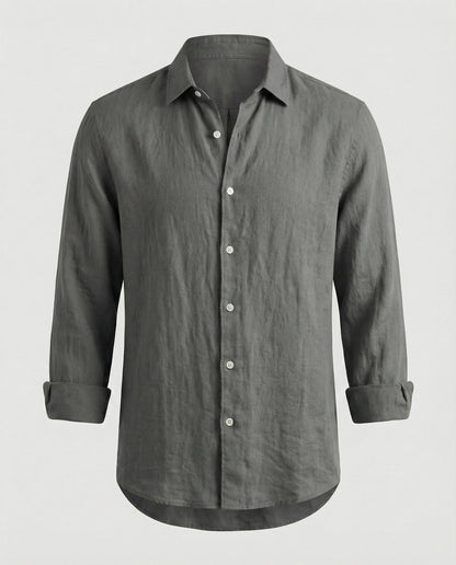 Camicia Uomo Lino Colletto Kent Estiva