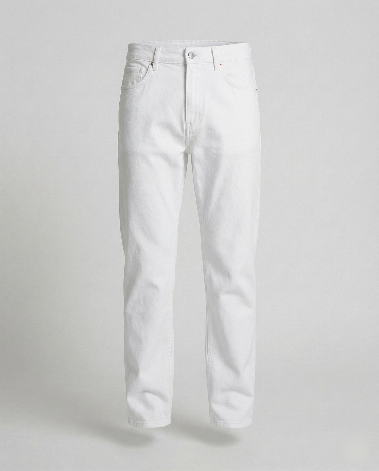 Jeans Uomo Dritti Tessuto Denim Taglio Classico