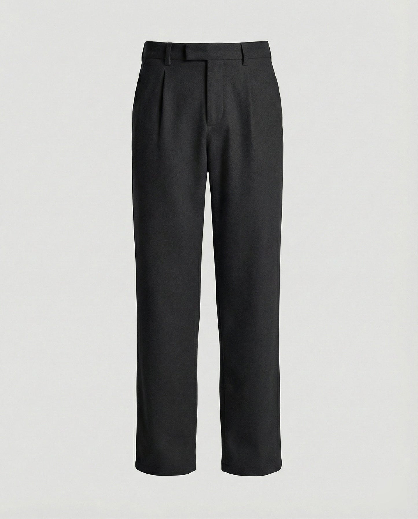 Pantaloni Uomo Stoffa Taglio Dritto Ampio