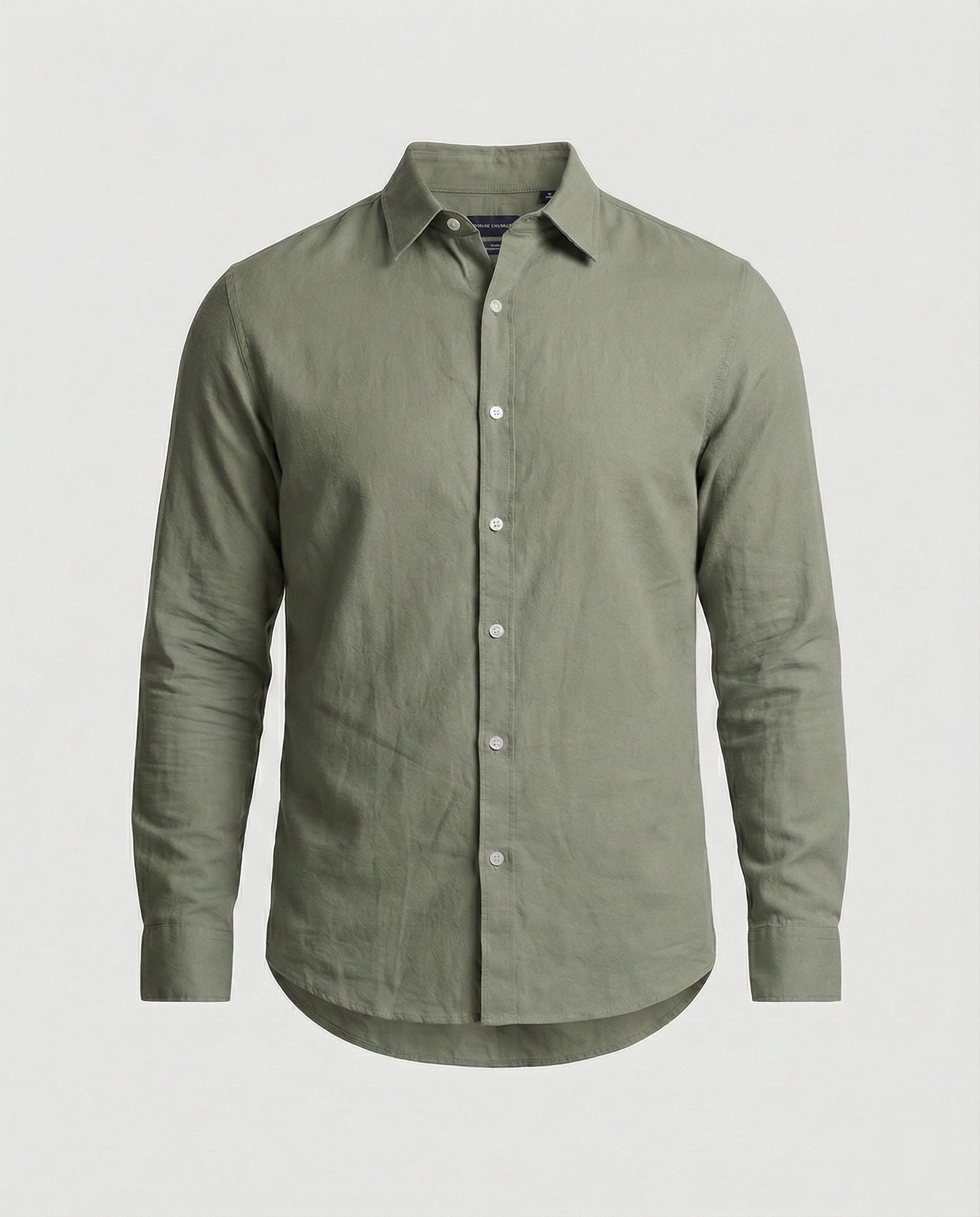 Camicia Uomo Manica Lunga Mix Lino